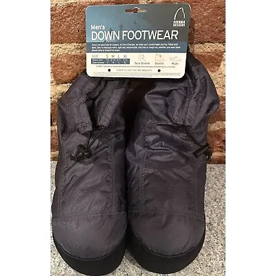 Sierra Designs Down Booties Mens Size Small (7-8) New With Tags • $45
