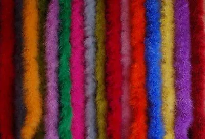 25 MARABOU FEATHER BOAS 2 Yards 15 Grams MANY COLORS To Choose (Halloween/Craft) • $134.99