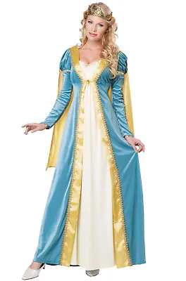 Elegant Empress Royal Medieval Maiden Queen Adult Women Costume • $22.02