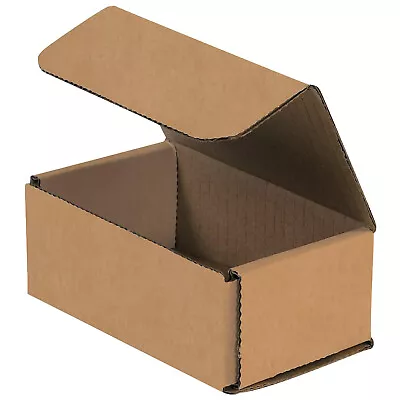 50 5  X 3  X 2  Kraft Corrugated Mailers Die Cut Tuck Flap Boxes • $41.38