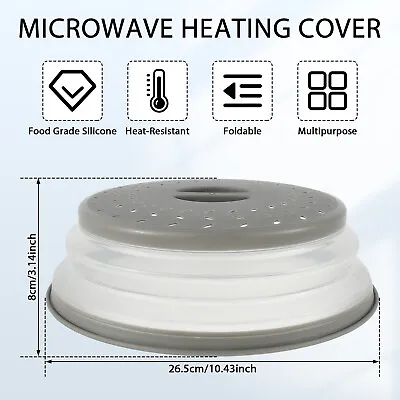 10.5  Microwave Splatter Cover Collapsible Microwave Plate Cover For Microwave༊ • $14.31