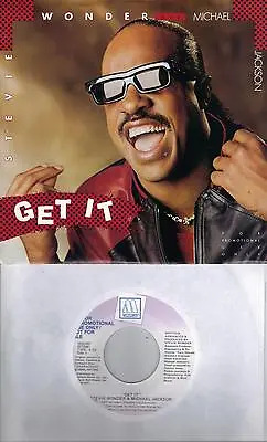 MICHAEL JACKSON STEVIE WONDER  Get It  Rare Promo 45 With PicSleeve • $9.99