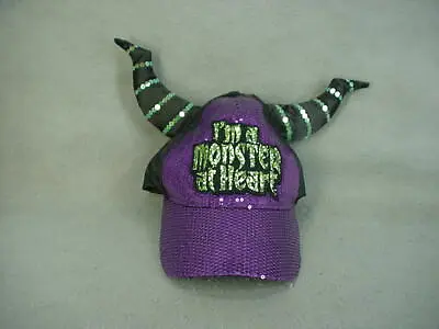 Disney Parks MALEFICENT Monster At Heart Halloween Ear Hat Baseball Cap NWT   • $22.46