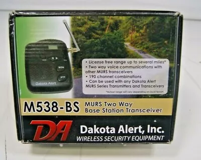 Dakota Alert M538-BS MURS Base Station - Multi Use Radio Service Transceiver  • $89.95