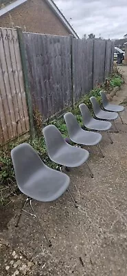 Set Of Six Charles & Ray Eames DSS Plastic Stacking Chairs. • £575