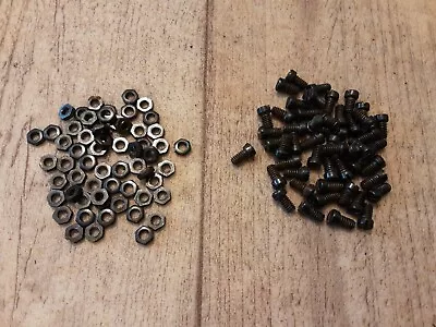 £5.50 • Buy Meccano 50 X Org Black Hex Nuts & Bolts #427 428 Cheese Head Army Multikit
