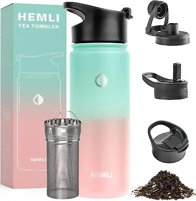 18 Oz Tea Infuser Bottle Tea Thermos Tea Tumbler With Infuser Tea Bottle Tea • $36.55