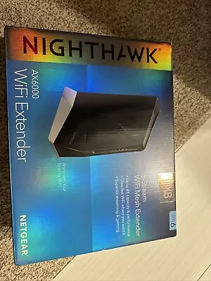 NETGEAR Nighthawk AX8 WiFi 6 Mesh Range Extender EAX80 AX6000 EAX80-100NAS 5GHzB • $83