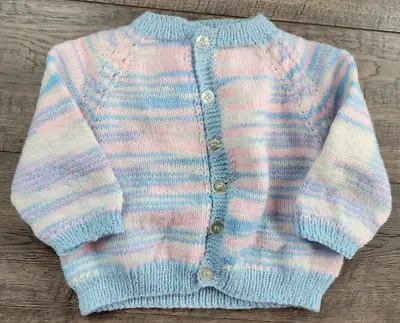 Baby Girl Boy Handmade 3-6 Month Guess Hand Knit By Martha Dodge Knit Sweater • $12.99