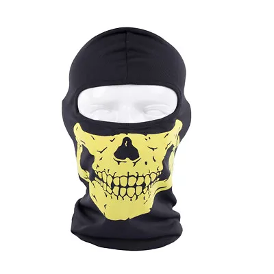 Halloween Balaclava Full Face Mask Cosplay Reflective Airsoft Paintball Headgear • $3.99