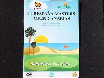 £125 • Buy Programme Canaries Open Hand Signed By Seve Ballesteros & JM Olazabal Not Copies