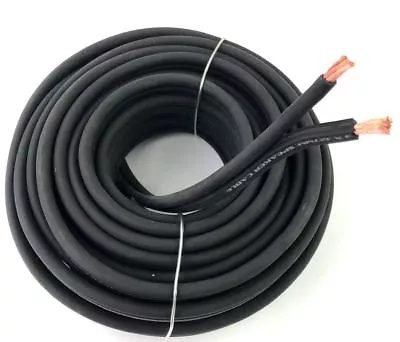 Black 12 GA.AWG True Gauge 50 FT Pure Copper Marine Car Audio Speaker Cable Wire • $38.75