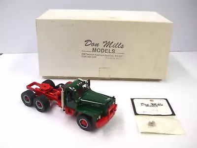 Don Mills Models  B-81 Mack Tandem Tractor Truck Green / Red Color With Box • $199.95