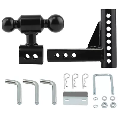 12500lbs Adjustable 6  Drop / 6  Rise Dual Ball Trailer Tow Hitch 2  And 2-5/16  • $72.50