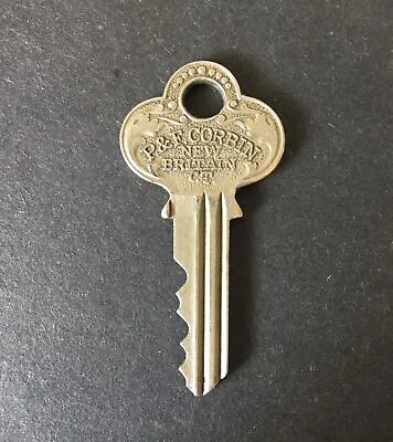 Vintage Ornate Key P & F CORBIN NEW BRITAIN CT. EA 1324523 Silver Tone • $15.98