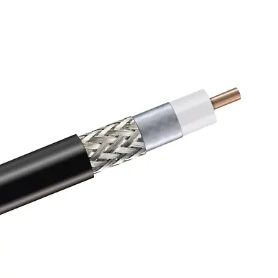 Andrew CNT-400 50 Ohm Braided Coaxial Cable Black PE Jacket 10m • £22.99