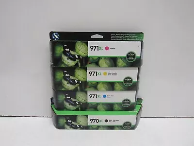 Lot Of 4! Genuine Hp 970xl/971xl (cn625am/cn626am/cn627am/cn628am) Ink Cartridge • $59.99