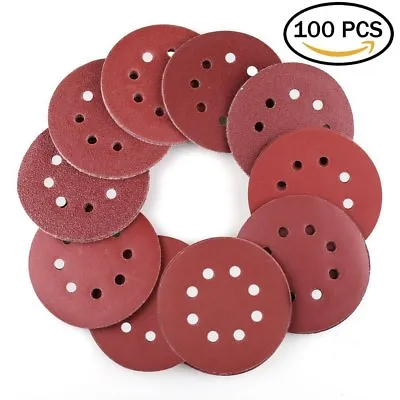 $15.19 • Buy 5in 40-800Grit Sanding Discs For Random Orbit Milwaukee M18 Sander Sandpaper Pad