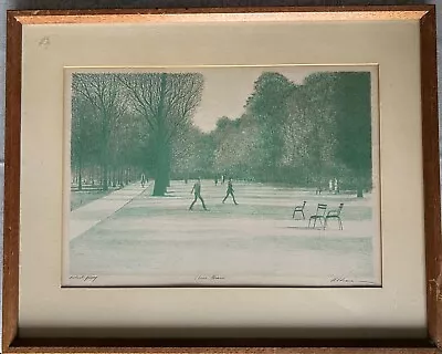$525 • Buy Harold Altman Signed Artist Proof Three Chairs Lithograph RARE
