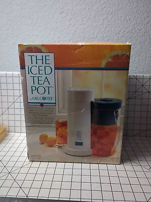 Mr Coffee The Iced Tea Pot TM1 Series Pitchers Ice Tea Maker 2 Quart NOS Blue • $32.99