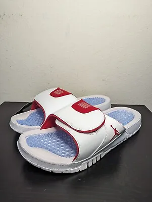 Nike Air Jordan Hydro XI Retro Slides White/Varsity Red AA1336-166 Men's Size 14 • $69.99