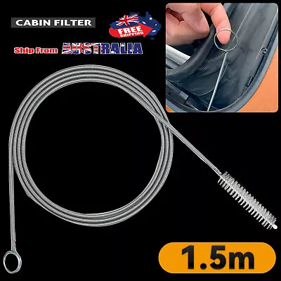 Flexible Car Drain Dredge Clog Sunroof Cleaning Scrub Brush Tool150CM Universal • $7.59