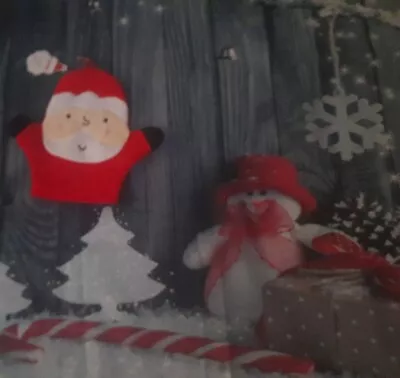 Red Santa Wash Mitt Father Christmas Santa Face Cloth Puppet Style NEW  • £2.99