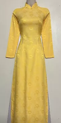 Ao Dai Tơ Lụa Co Giãn Mềm Rủ Sang Đẹp Vietnamese Dress With Pant - Size : Small • $49.99