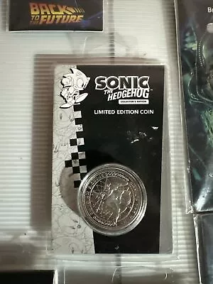 Sonic The Hedgehog :        Limited Edition Coin   Silver Edition       Neuf/new • $28.97