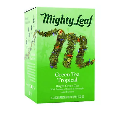 Mighty Leaf Tea Whole Leaf Tea Pouches Green Tea Tropical 15/box 510138 MIGHTY • $14.96