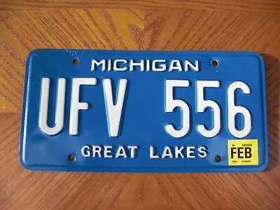 Michigan Classic Vintage Historic 2002 Sticker UFV-556 License Plate         • $7.99