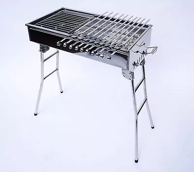 Stainless Steel Charcoal Grill Mangal Shish Kabab Kabob Bbq • $245.88