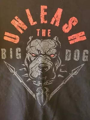 WWE Roman Reigns Unleash The Big Dog Shirt Mens XL Black Wrestling Tee • $15