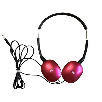 JVC HA-S16O Pink Adjustable Lightweight Wired Over Ear Stereo Headphones • $12.99