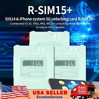 Upgrade RSIM-15+ Nano Unlock Card For IPhone13 Pro12 Pro Max X Max8 IOS15 LOT UE • $84.89
