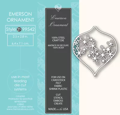 Memory Box Die 99542 Emerson Ornament • $9.99