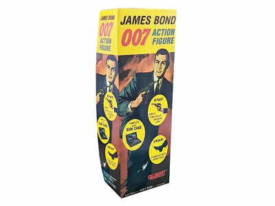 Gilbert Toys James Bond Kicking Version 12 Inch Figure Repro Box • £37