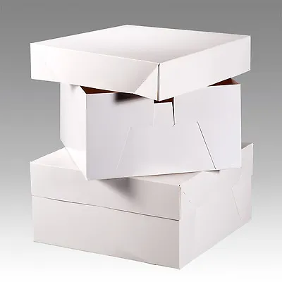 White Cake Boxes Cakes Box Wedding Birthday 8910111213141618 Inch • £3.47