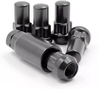 5 Locks + Key 1/2  Thread Closed End Bulge 1.65  Long Locking Wheel Lug Nuts Loc • $23.06