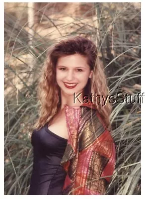 Color Photo I_3070 Pretty Woman In Dress In Bushes Smiling • $6.98
