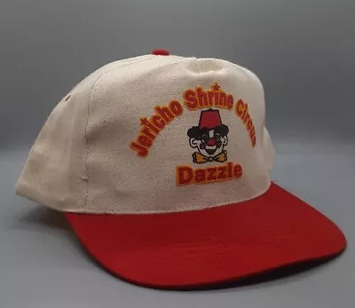 Rare Vintage Embroidered Jericho Shrine Circus Clown Snapback Hat Cap KC  • $14