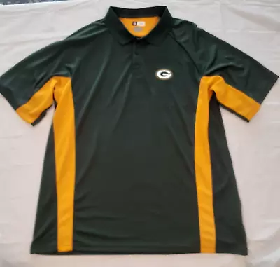 NFL Team Apparel Men's 2XL Short Sleeve Polo Shirt Green Bay Packers Green • $13.99
