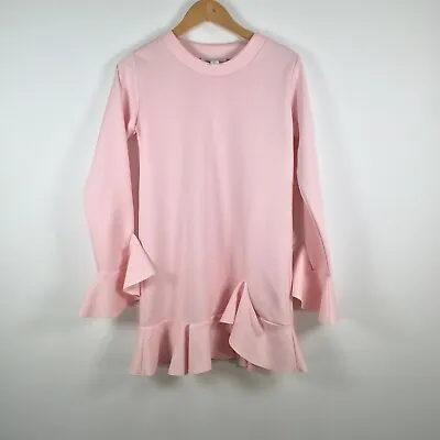 Maurie And Eve Womens Dress Size 6 Mini Shift Pink Bell Sleeve003326 • $6.40