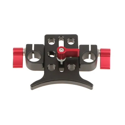 15mm Long Lens Support Bracket Height Adjustable For DSLR Camera Shoulder Rig • £14.32