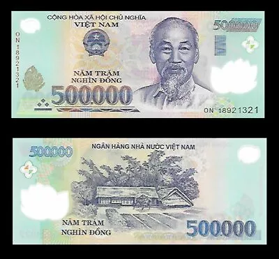 500000 Vietnam Dong = 1 X 500000 UNC Vietnamese Banknote! Currency Viet Nam • $93.73