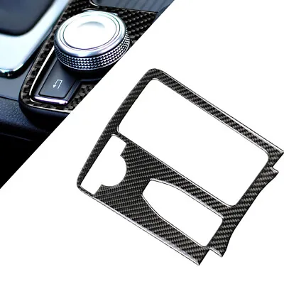 For Mercedes-Benz C/E Class W204 W212 Carbon Fiber Gear Shift Panel Cover Trim • $17.28