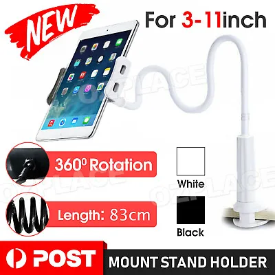 360° Rotating Tablet Stand Holder Lazy Bed Desk Mount For IPad IPhone Samsung • $10.95
