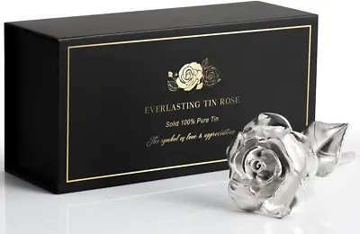 Tin Rose 10Th Anniversary For Her Gift - Tin Gift For 10 Year Wedding Anniversar • £55.44