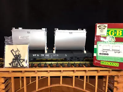 LGB 4086 White Pass & Yukon  Flatcar W/Ore Containers * New In Box * G Scale • $79.85