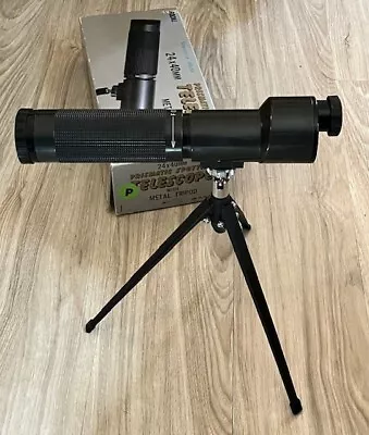 Vintage FOCAL Prismatic Spotting Telescope With Metal Tripod 24x40mm 20-20-50 • $39.99